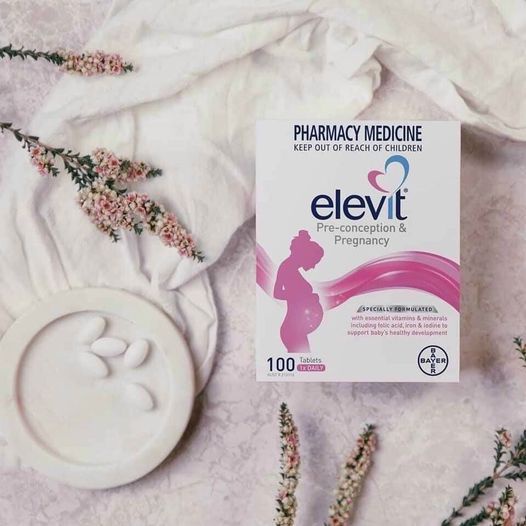 Vitamin tổng hợp Elevit cho bà bầu của Úc - 100 viên