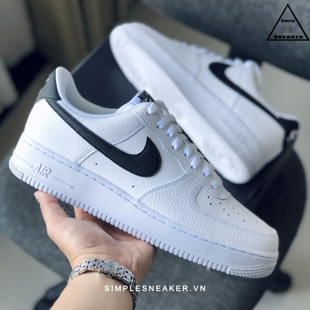 Giày Nike AF1 Chính Hãng FREESHIP Air Force 1 Auth - Giày AF1 Black Swoosh Chính Hãng Chuẩn Auth- Simple Sneaker