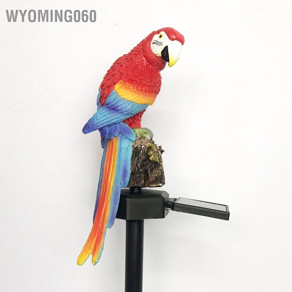 Wyoming060 Mặt đất Chèn Cảnh quan Ánh sáng nhựa Hình dạng con vẹt Vườn ngoài trời Đèn cảnh trang trí Không thấm nước
