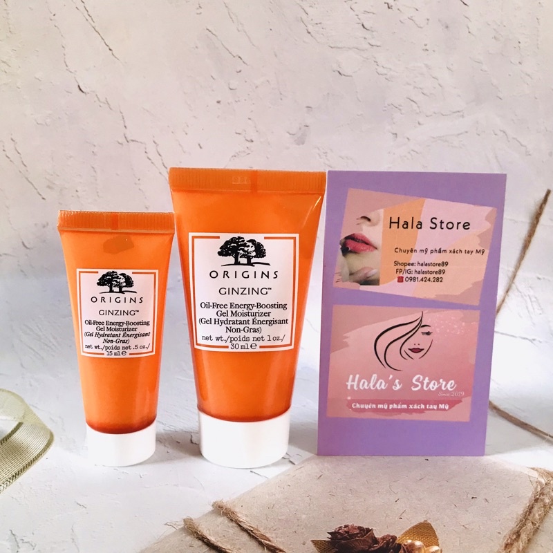 Kem dưỡng ẩm căng mọng da Origins nhân sâm GINZING™ Oil-Free Energy Boosting Gel Moisturizer