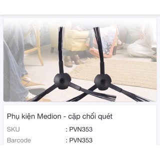 Cặp chổi quét - phụ kiện thay thế robot medion 18500, 18501, 19510, 19511