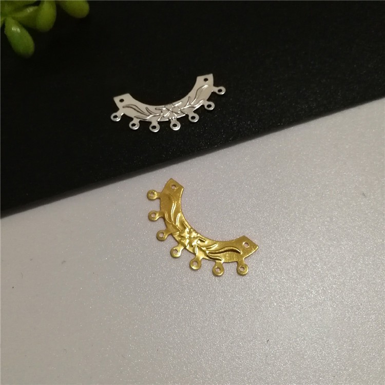 5 phiến treo xỏ 7 lỗ 30*13mm nguyên liệu làm trâm làm trang sức cổ trang