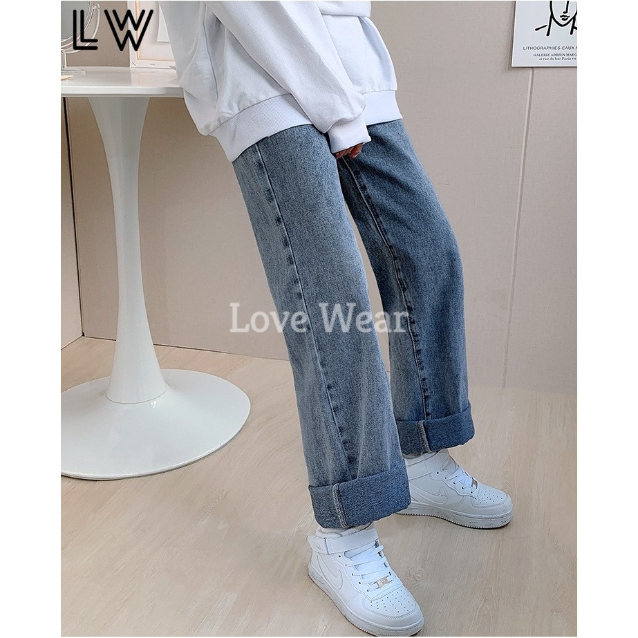 Quần Jean Nữ,baggy, quan jeans, Ống Suông Rộng, NS-01 Cao Cấp - Phong cách Hàn Quốc