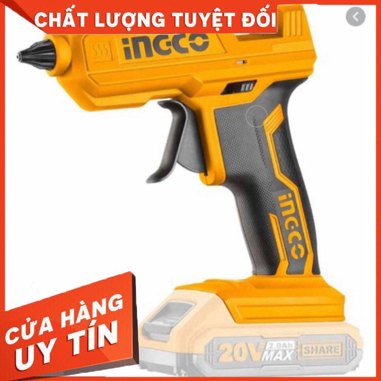 20V Súng bắn keo dùng pin INGCO CGGLI2001(không kèm theo pin và cục sạc) [bảo hành chính hãng]