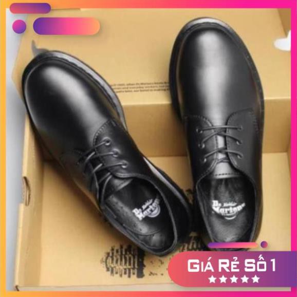 [Sale 3/3] Giày Da Bò 1461 2020 Full Black .Giày Dr.Martens Thailand Chính Hãng(1461.F.Black) Sale 11 -op1 !