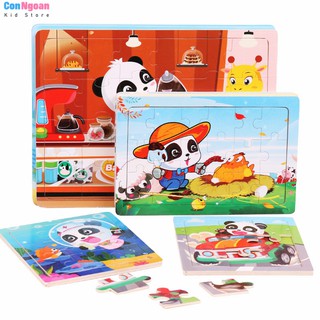 Tranh gỗ lắp ghép Baby Bus phát triển trí tuệ cho bé 9 18 24 mảnh MSC37-43