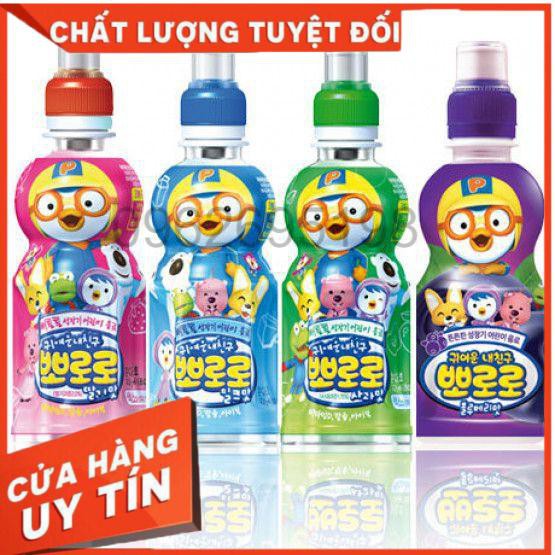 Combo 6 Chai Nước Ngọt PORORO Nội Địa Hàn Quốc 235ml Date 12/2020