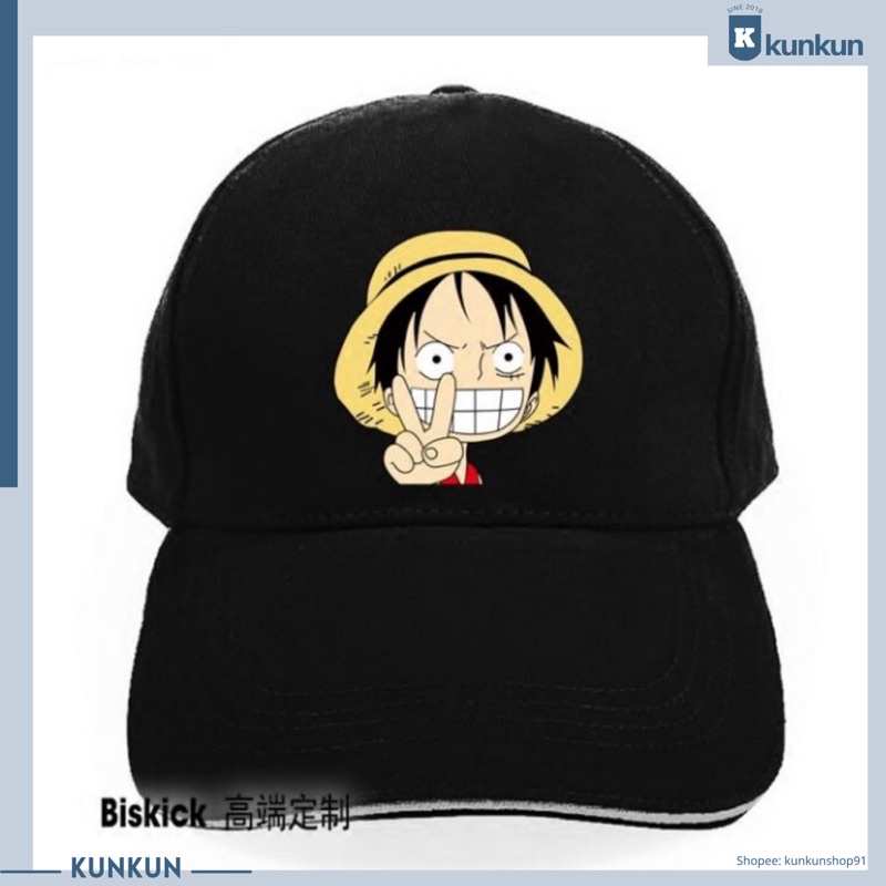 Mũ/ Nón lưỡi trai anime One Piece Luffy Mũ Rơm nam nữ unisex