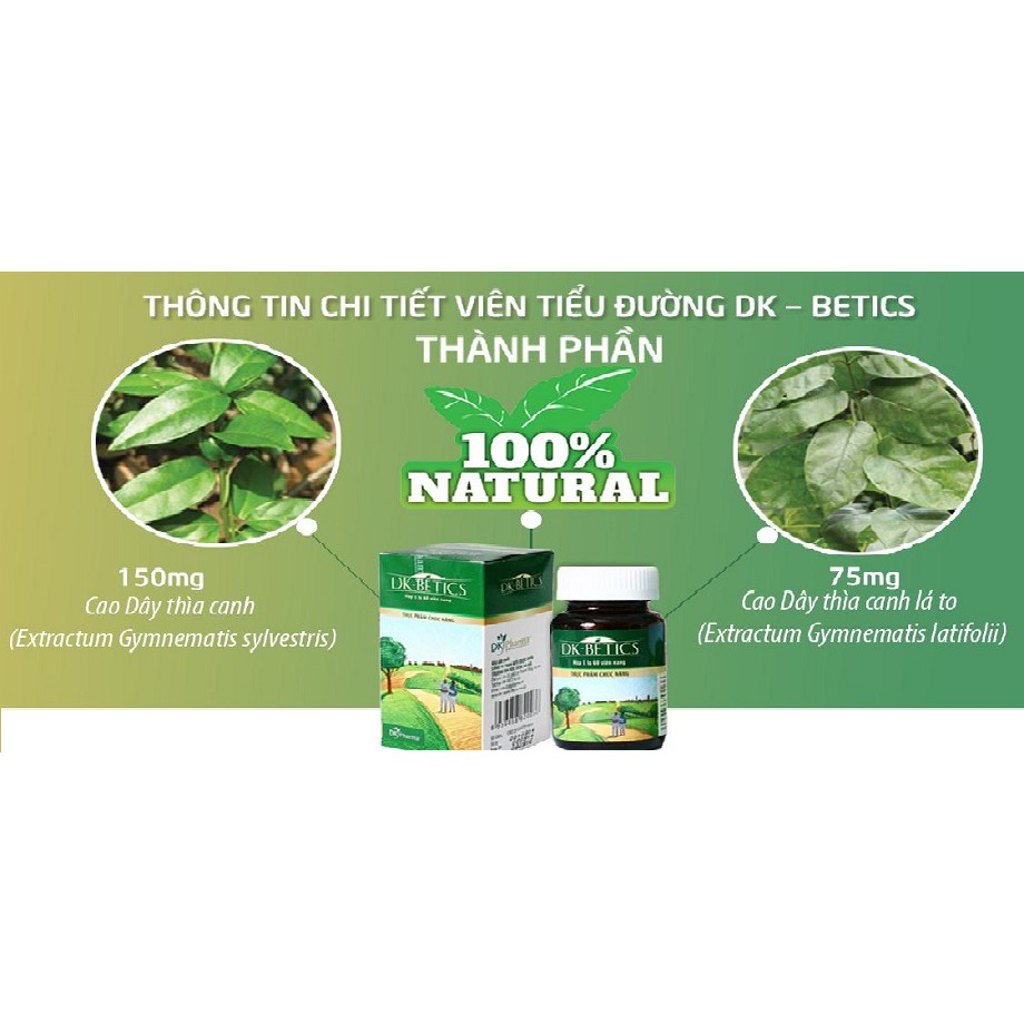 Combo2 Lọ Viên Uống Tiểu Đường Dk Bectis Hộp 60 Viên Hạn Dùng 2022