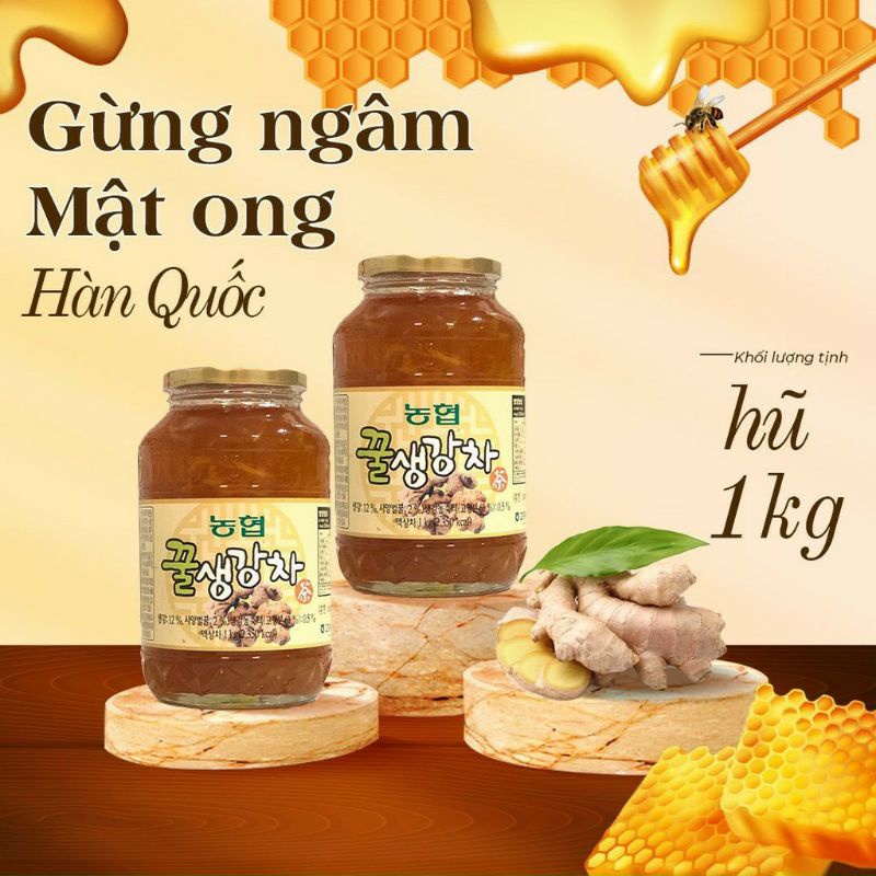 ( Hũ 1kg) Mật ong Gừng Dooraewon  Hàn Quốc