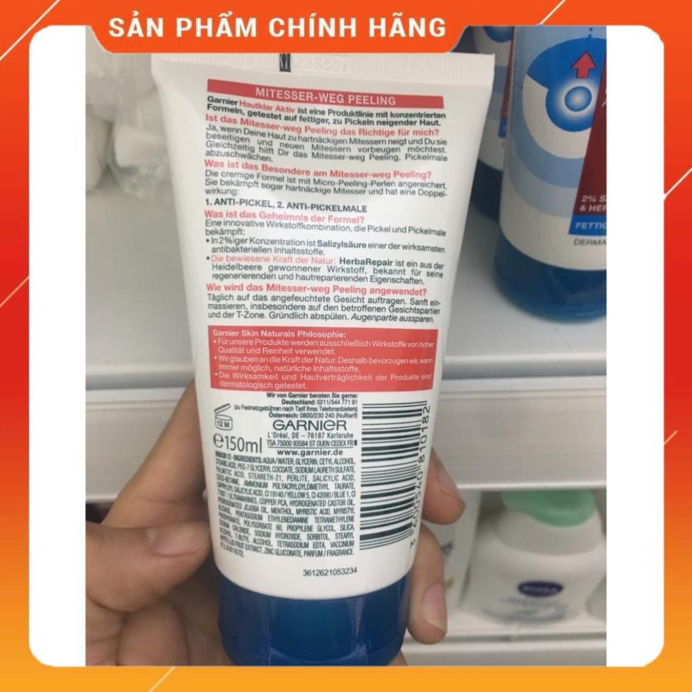 Tẩy tế bào chết GARNIER hàng Đức