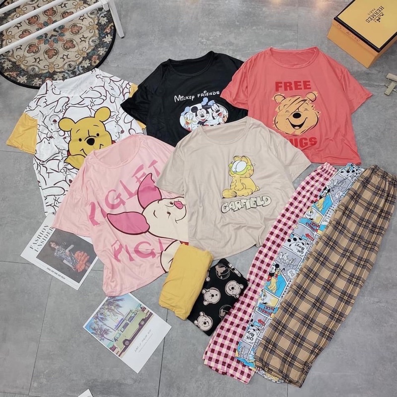 Bộ Đồ Ngủ Nữ Hoạt Hình Dễ Thương | BigBuy360 - bigbuy360.vn