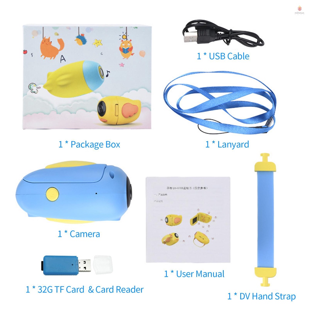 Máy quay video mini SLR 20MP màn hình 2.4 inch/32G hỗ trợ thẻ TF có thể sạc lại
 | BigBuy360 - bigbuy360.vn