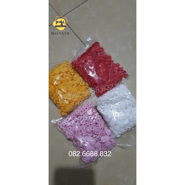 Cúc bấm nhựa Đen+Trắng Hãng KAM T5