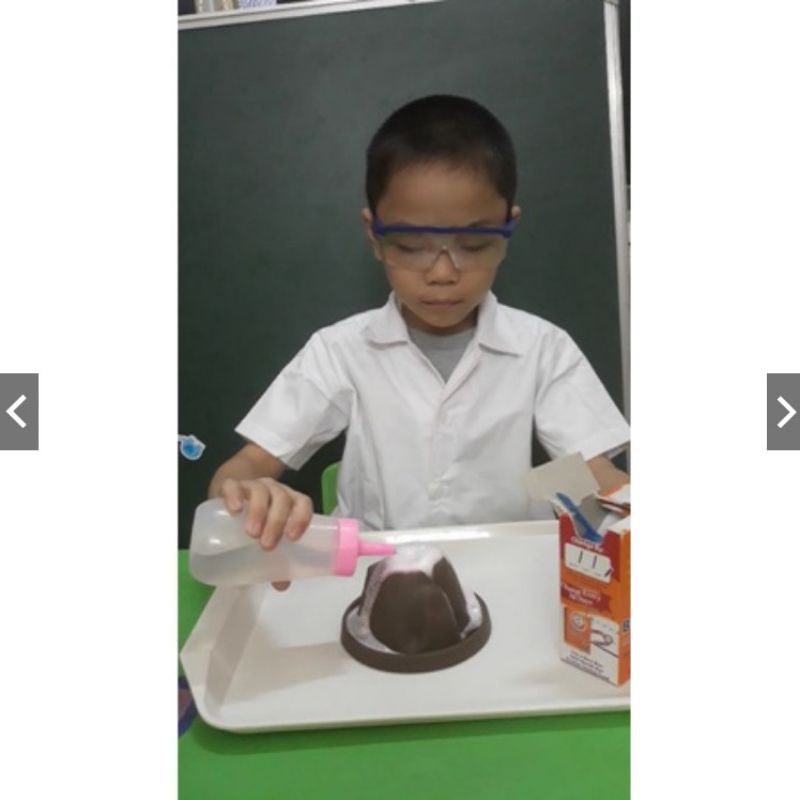 Mô hình núi lửa đồ chơi khoa học STEM STEAM Thí nghiệm khoa học núi lửa phun trào