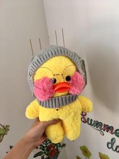Vịt bông lalafanfan 2 phụ kiện