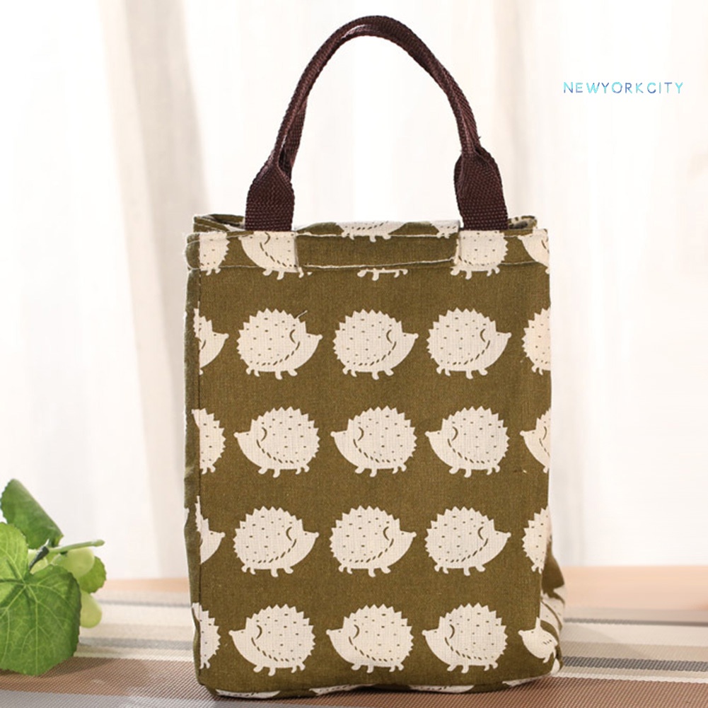 Túi Giữ Nhiệt Đựng Hộp Cơm Trưa Thiết Kế Nhỏ Gọn Tiện Dụng