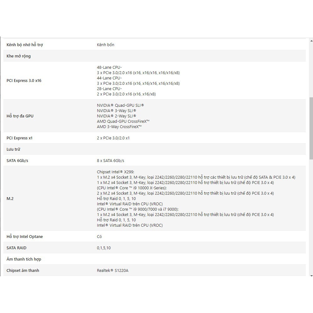 Mainboad ASUS PRIME X299 - A II (Intel X299, Socket 2066, ATX, 8 khe RAM DDR4)