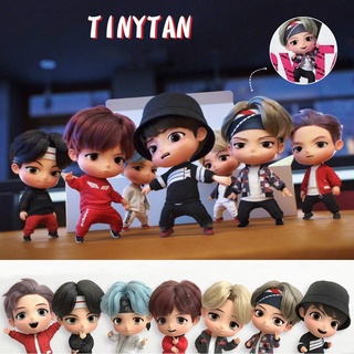 Set 7 mô hình nhân vật BT21 TinyTAN bằng PVC
