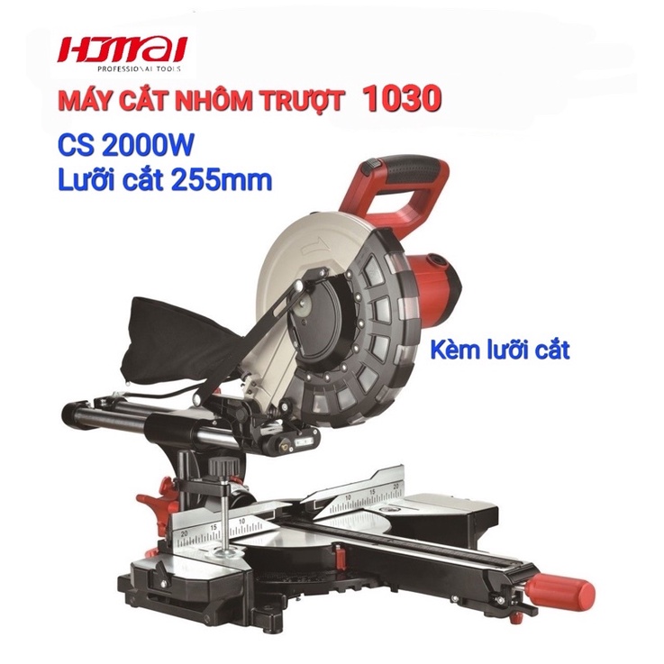 Máy cắt nhôm 255mm 2000W  HOMAI 1030