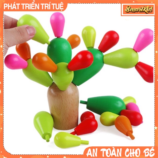 Bộ Lắp Ghép Cây Xương Rồng Bằng Gỗ 28 Chi Tiết Loại Xịn
