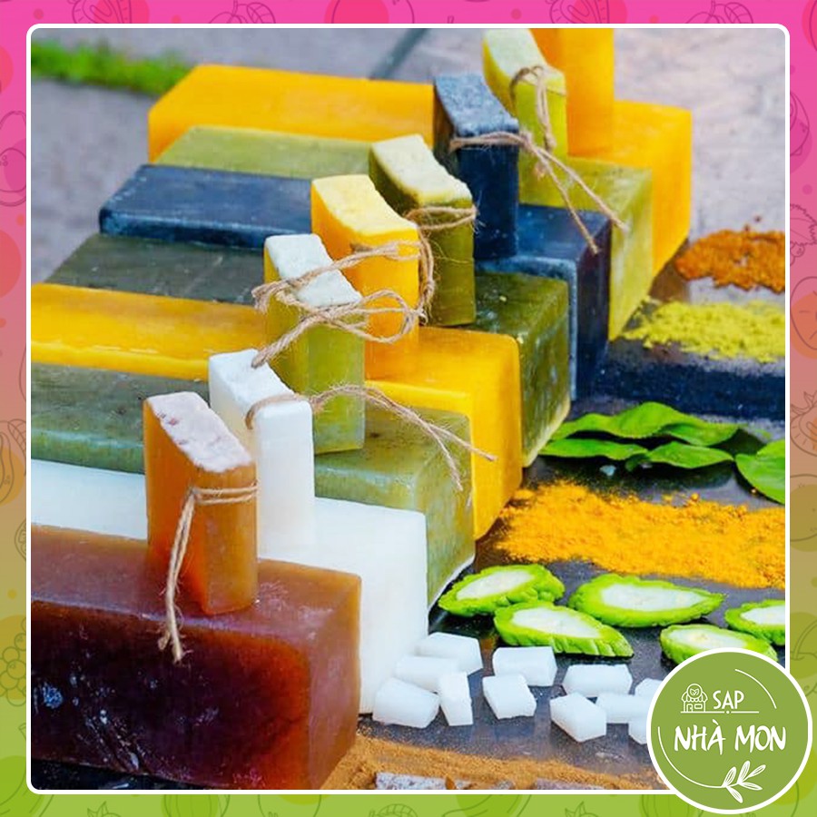 [Sống Xanh] Xà Bông Sinh Dược - Xà Phòng Thảo Dược Thuần Việt Hợp Tác Xã Sinh Dược - 100g