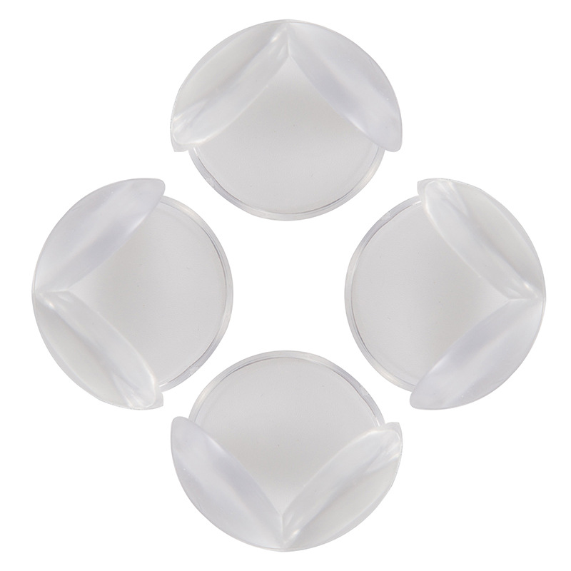 Bộ Bốn Miếng Bọc Góc Bàn Hình Cầu/ Trái Tim Trong Suốt Chống Va Chạm Tiện Dụng