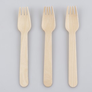 Nĩa (Dĩa) gỗ dùng một lần KEGO (thùng 1000 cái)