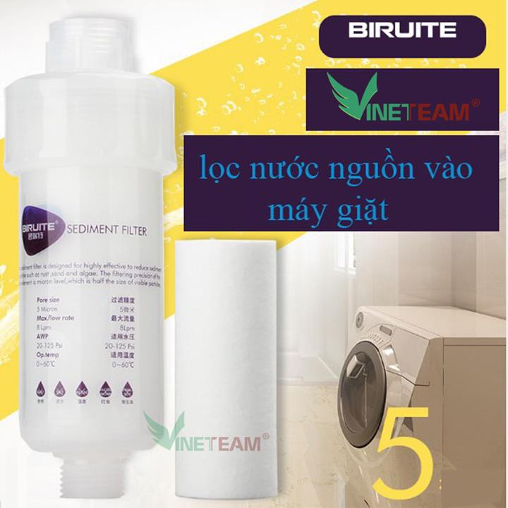 Thiết bị lọc nước sinh hoạt đầu nguồn tại vòi máy gia đình - Bộ lọc nước máy giặt - Cốc lọc sơ cấp