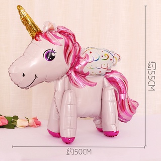 Bóng Trang Trí Hinh Ngựa Pony 3D Trang Trí Sinh Nhật Cho Bé Gái #TrangTriSinhNhat