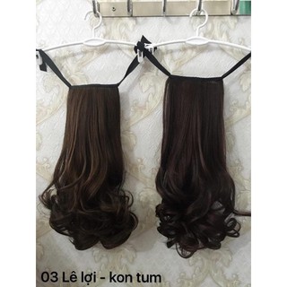 Tóc cột xoăn ngắn kèm ảnh thật