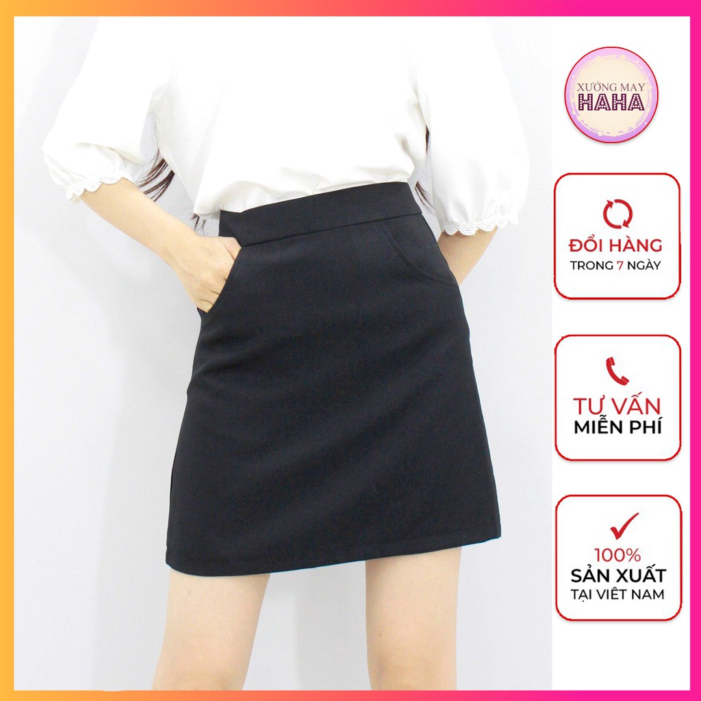 Quần giả váy nữ bigsize siêu xinh, Chân váy chữ a ngắn lưng cao công sở