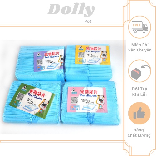 Tã giấy lót chuồng cho chó mèo siêu thấm hút- Bỉm cho chó mèo nhiều kích thước