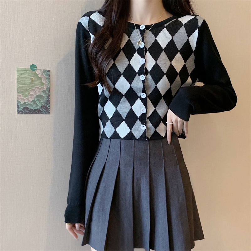 Áo Khoác cardigan Dệt Kim Tay Dài Phong Cách Hàn Quốc Thời Trang Mùa Thu Mới