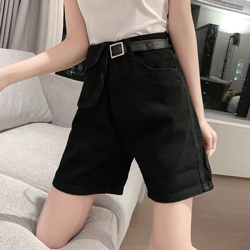 Quần Shorts Cap Cao Ulzzang Túi Tháo Rời_C8