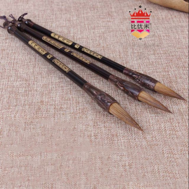 Bút lông thư pháp- Thần phong Lông Sói dùng cho thư pháp Hán nôm, thư pháp tiếng Trung