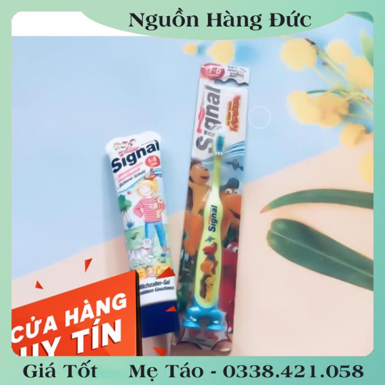 Kem đánh răng và bàn chải Signal Đức cho bé từ 0-6 tuổi và 6+ nuốt được - Đủ Bill