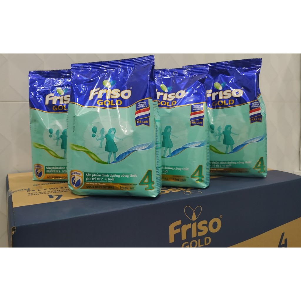 FRISO GOLD 4 TÚI 1KG CẢI TIẾN NHẬP KHẨU TỪ HÀ LAN