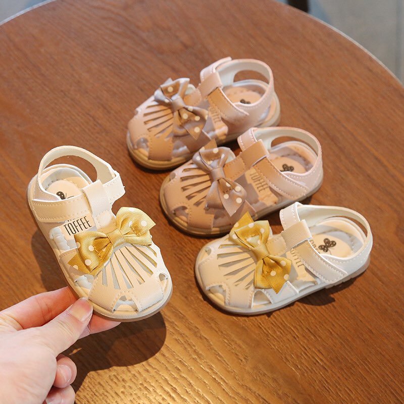 Giầy dép xăng đan quai hậu chống vấp bé gái nhí sơ sinh tập đi từ 1-4 tuổi size 15-19