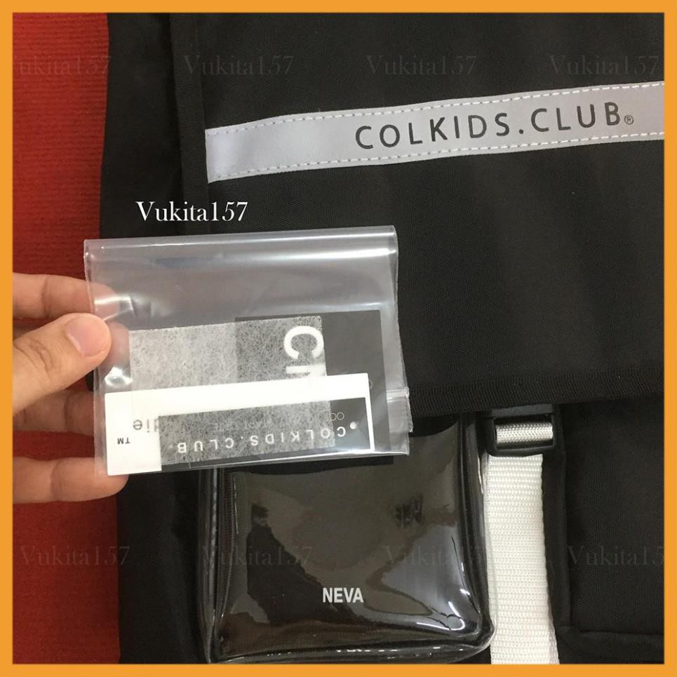 Balo Colkids CND  2 màu đen trắng Phản quang