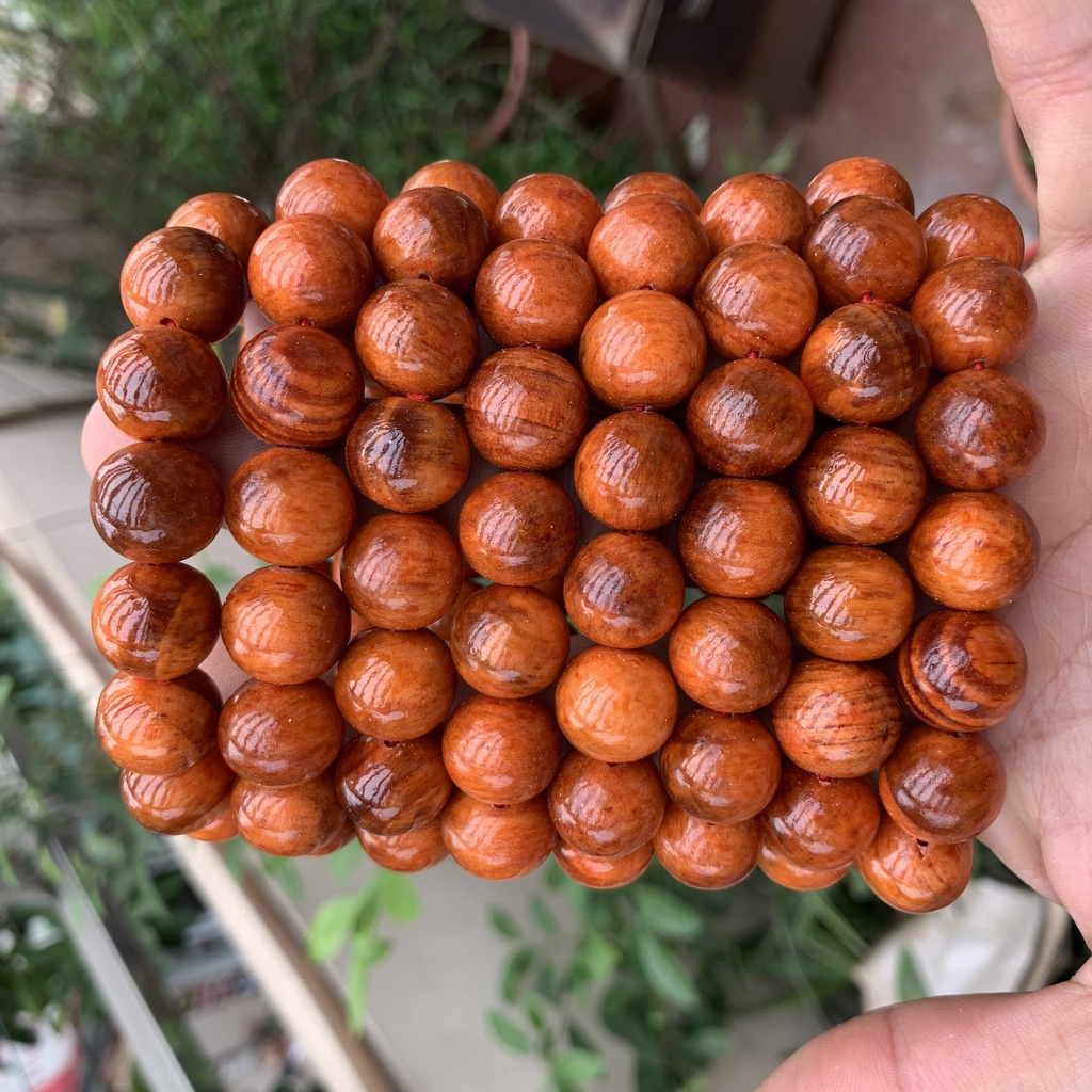 Vòng tay gỗ Huyết Long - Tĩnh tâm - May Mắn - Lưu thông khí huyết - BH652
