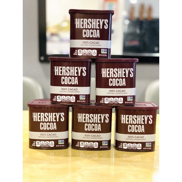 [HÀNG MỸ] Bột Cacao Hershey nguyên chất 226gr.
