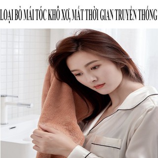 khăn cuốn tóc gội đầu tự khô