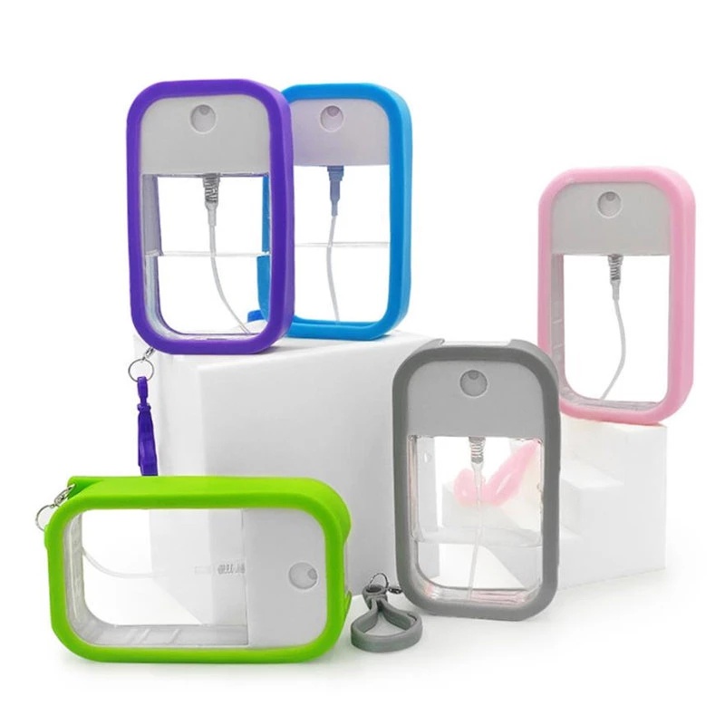 Universal Sprayer Bottle Silicone Sleeve/ Colorful Square Spray Bottle Protective Case/ Travel Empty Cosmetic Container Cover for 38/40/45 Sprayer Bottle