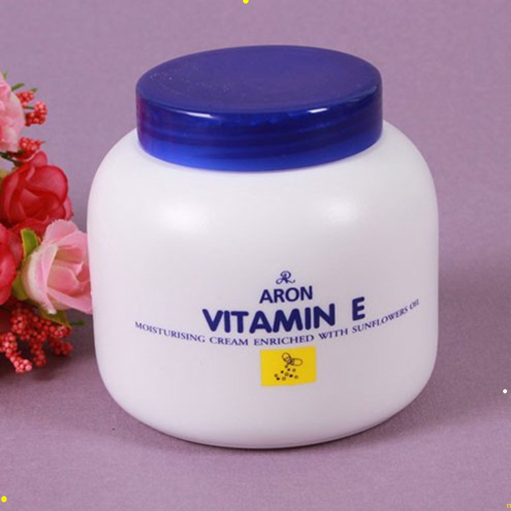Kem dưỡng da vitamin E Aron Thái 200ml, kem dưỡng ẩm cấp nước chống nứt nẻ da toàn thân, chân , tay, mặt MTE