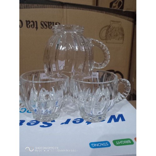 ⛔FREESHIIP⛔ Bộ 6 cốc thủy tinh (LOẠI CÓ QUAI)