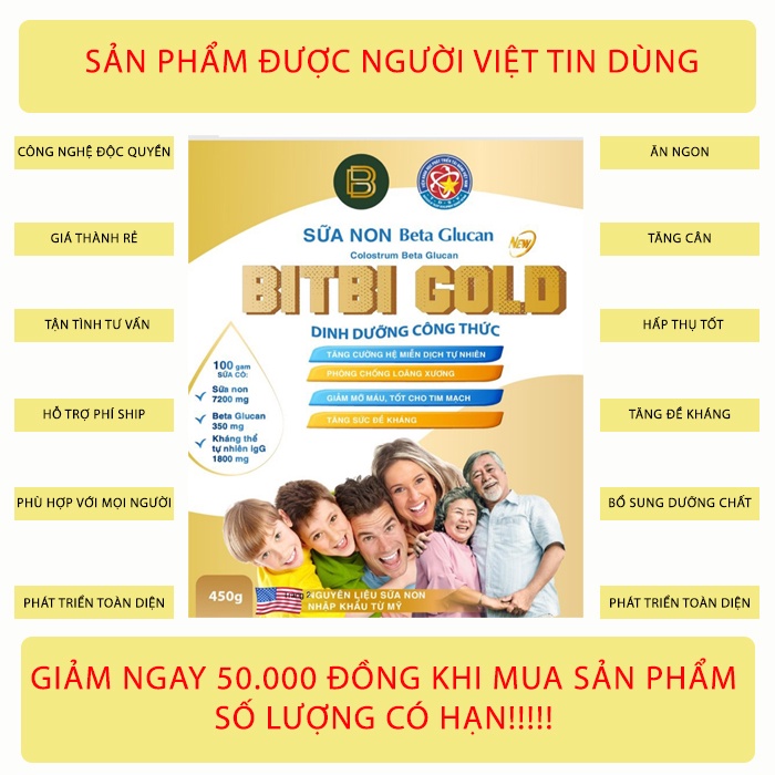 SỮA NON BETA GLUCAN NGUYÊN LIỆU NHẬP KHẨU TỪ MỸ 450G VÀ 900G