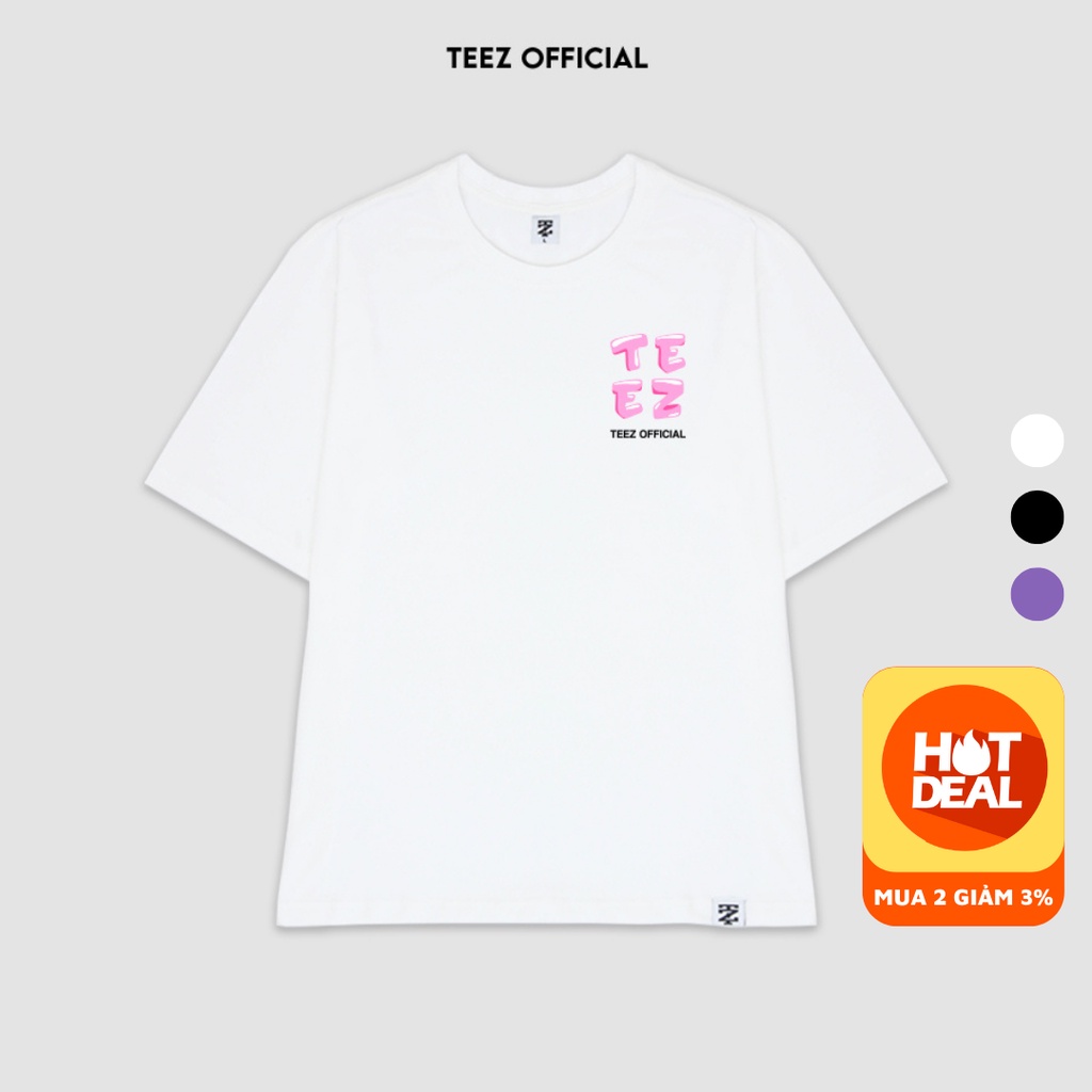Áo Thun TEEZ - TZ1016 Unisex Nam Nữ Form Rộng Tay Lỡ Freesize