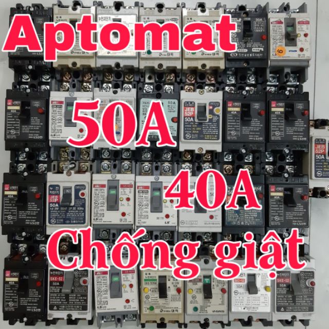 Aptomat chống giật 50A 1 pha cb chống giật