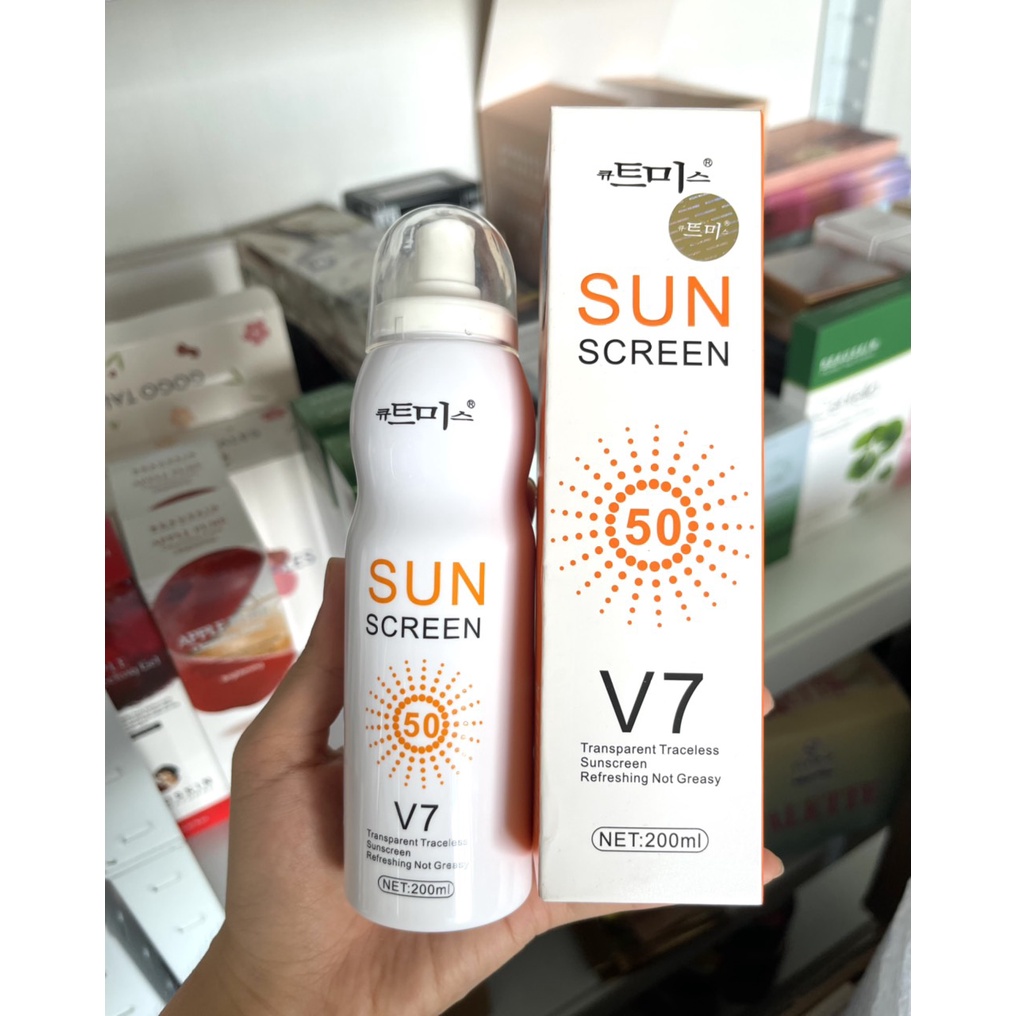 XỊT CHỐNG NẮNG HÀN QUỐC SUN SCREEN V7 200ml